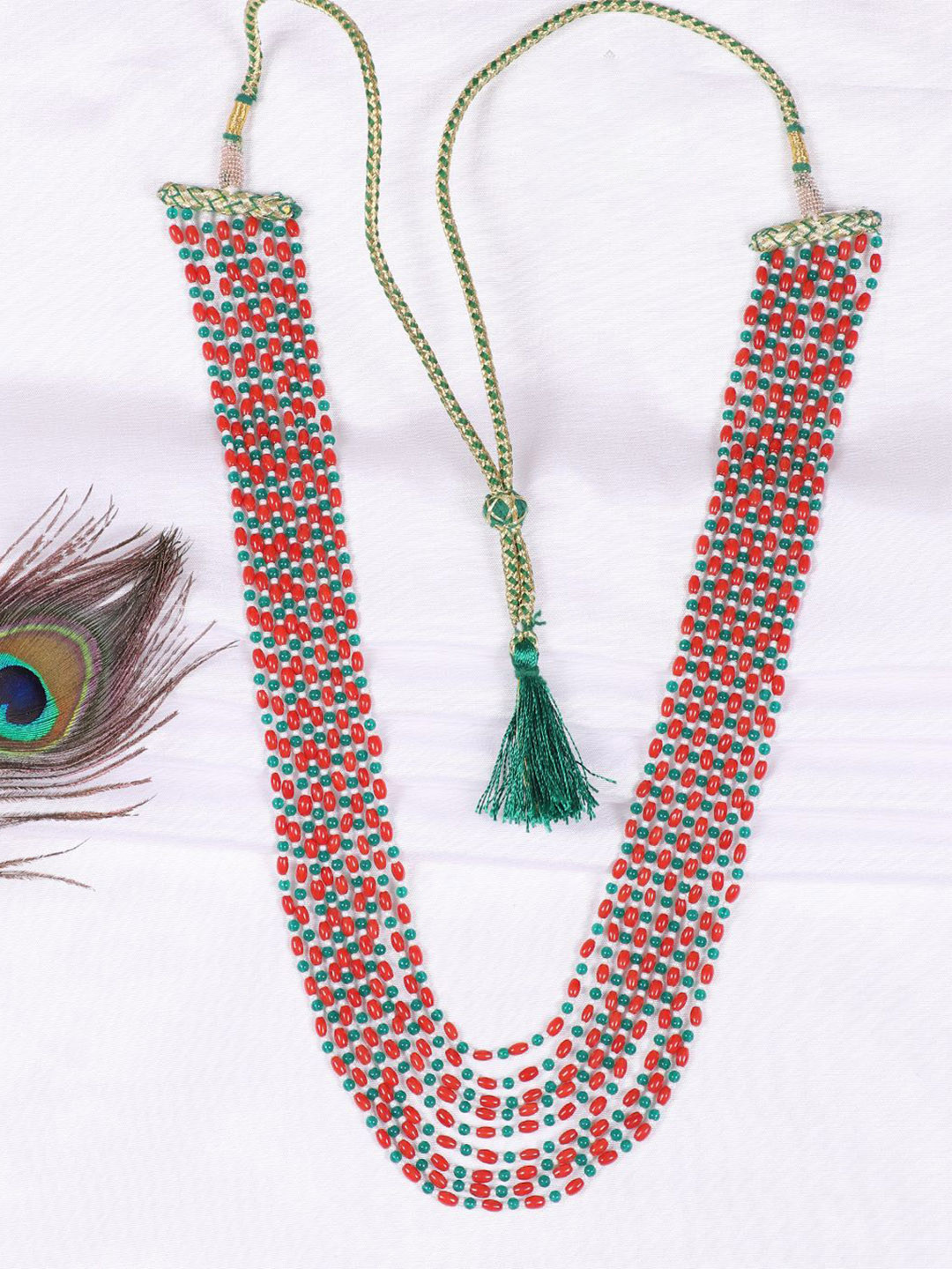 Raj Gems Natural Onyx Gemstone Beaded Necklace Jewellery