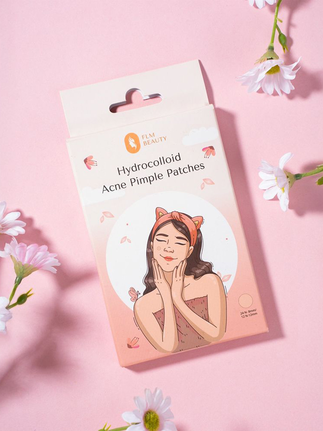 FLM Beauty Hydrocolloid Acne Pimple Patches- 12 Patches