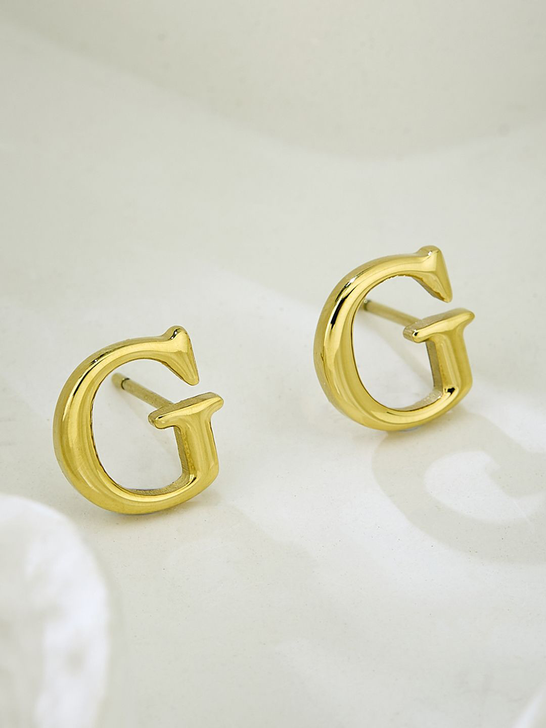 Women Studs Party Gold-Plated Stainless Steel Earrings