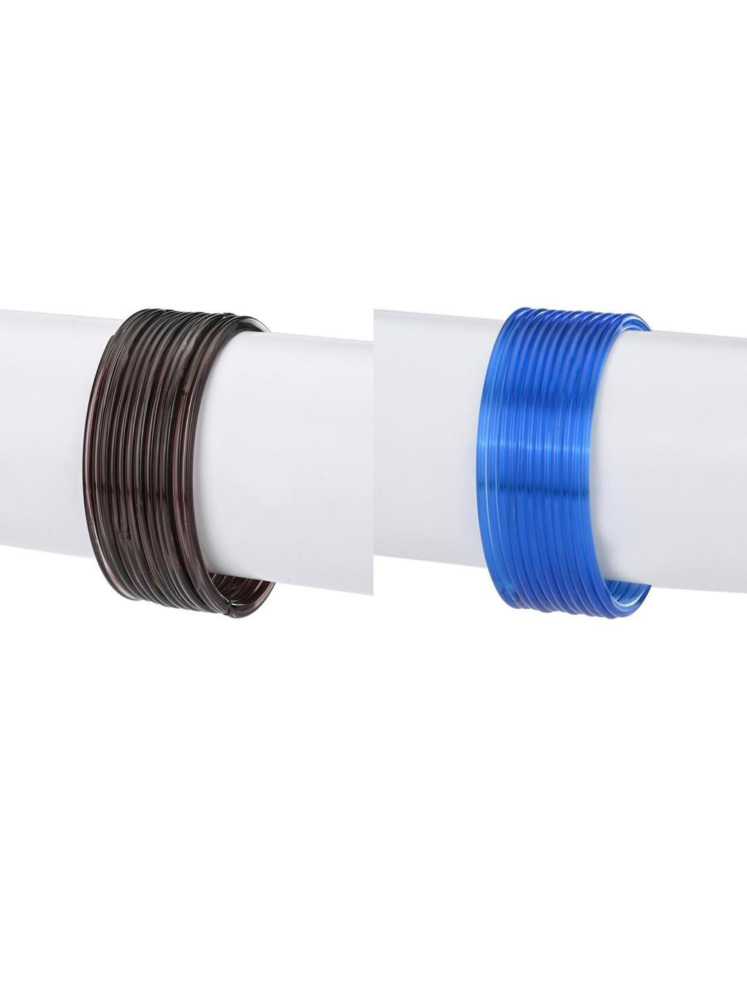 1ST TIME Brown and blue Alloy glass Bangle