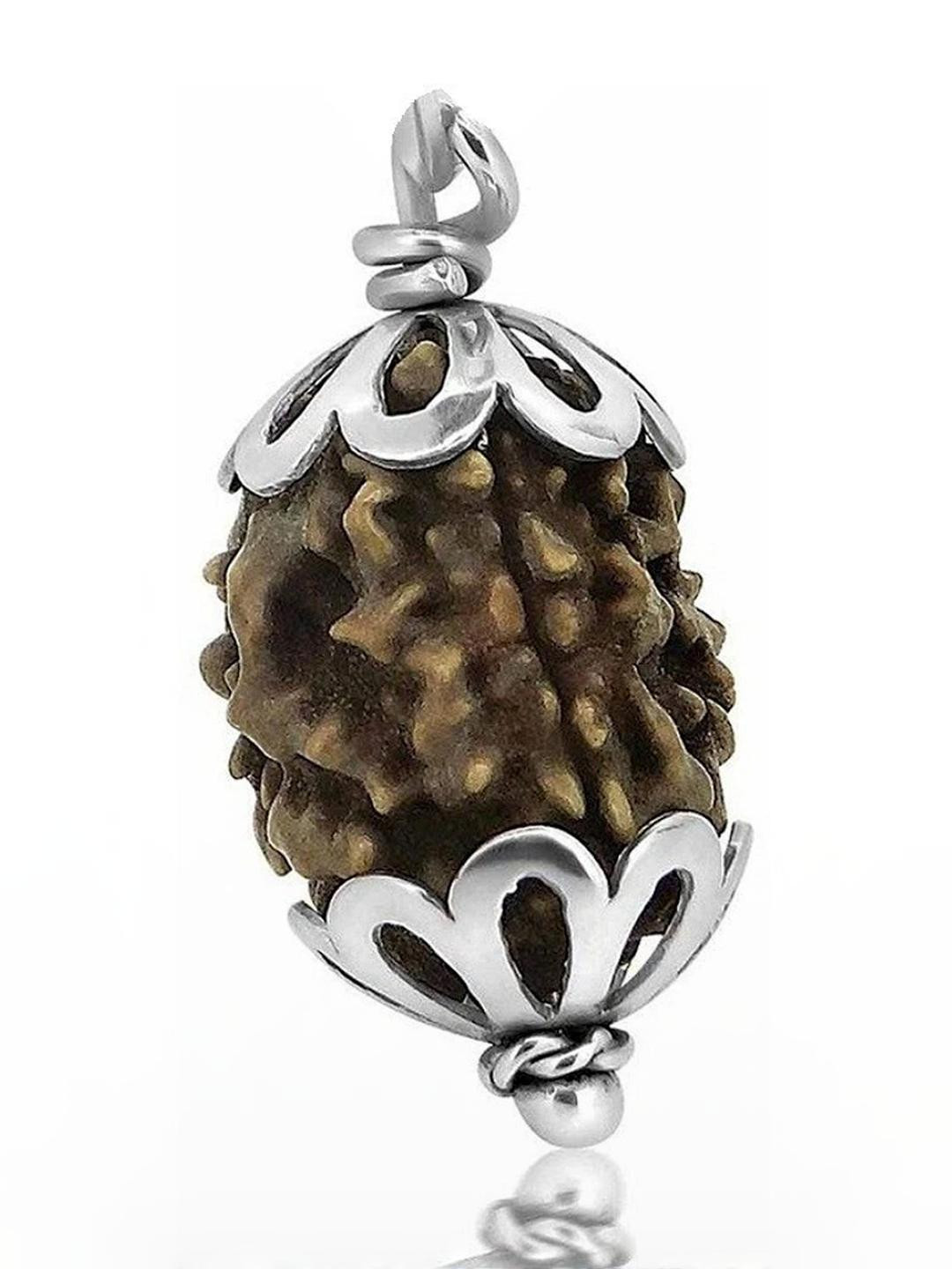Divine souvenirs Rudraksha Brown Pendant