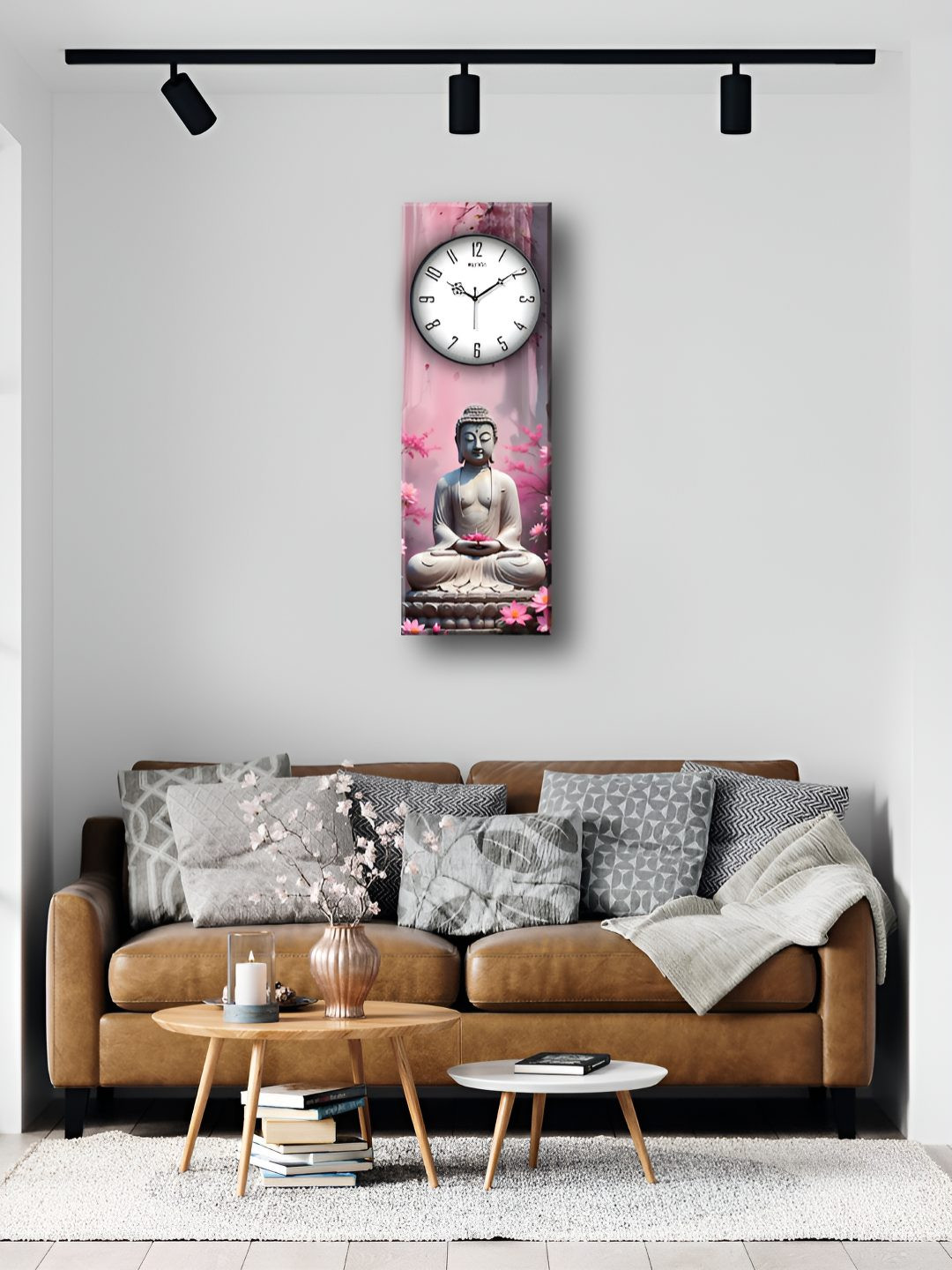 OLIVE TREE Multicoloured Printed Traditional Wall Clock