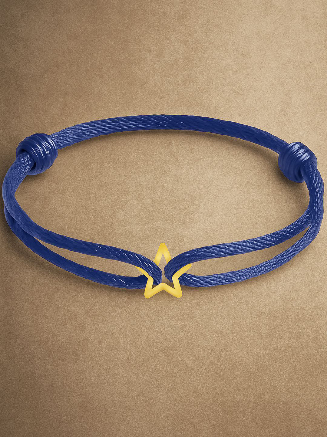 MINUTIAE Women Brass Handcrafted Gold-Plated Cord Bracelet