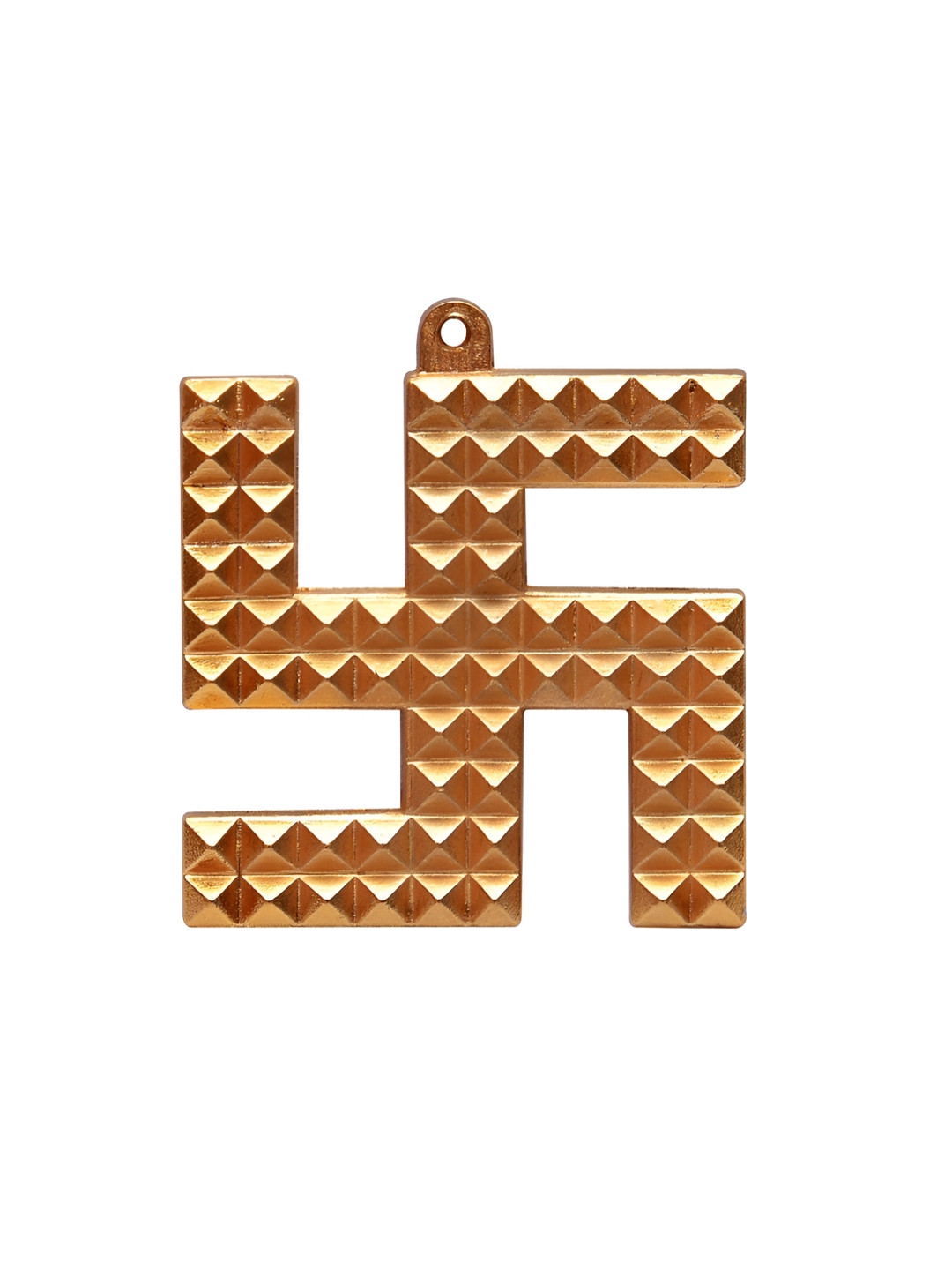 VASTU ART Astdhatu Swastik Pyramid Prosperity Metal Glossy Spiritual Wall Decor-2In