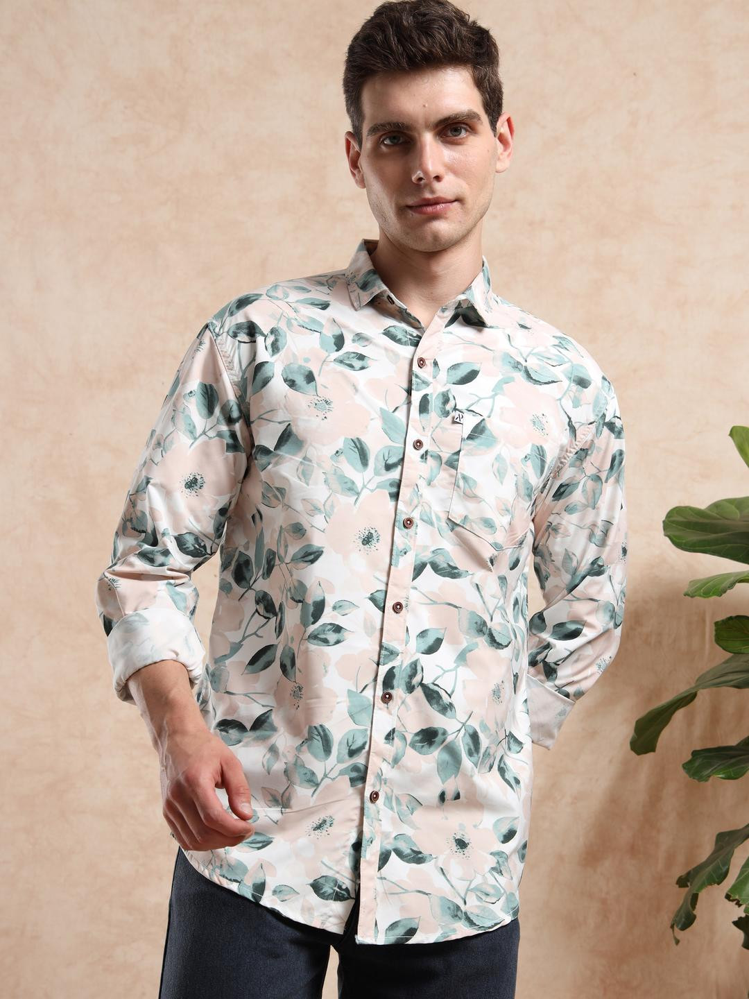 ALLWIN PAUL Men Comfort Floral Printed Casual Shirt