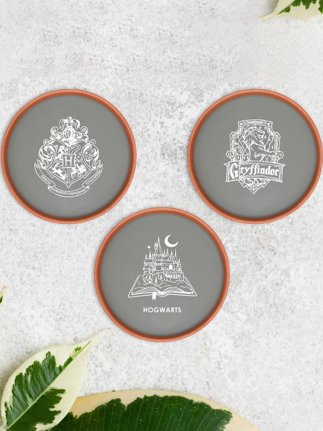 ALMIRO TREE Magic Set of 3, Harry Potter Clay Matte Hanging Hall 3Pcs Wall Plates-8In