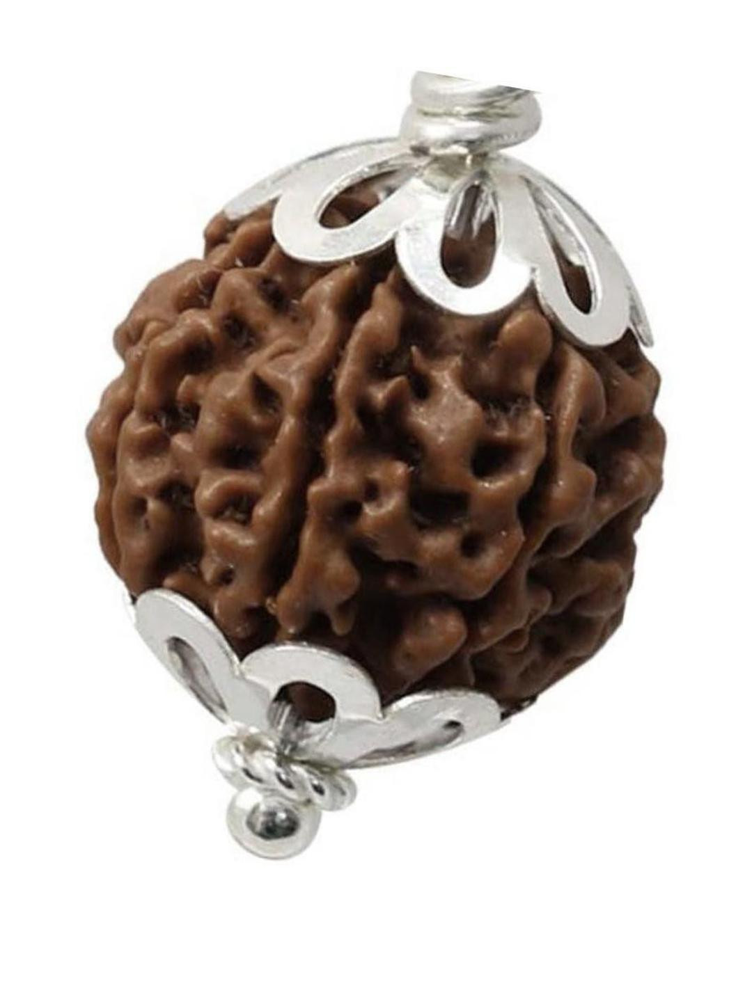 Divine souvenirs Silver-Plated Rudraksh Pendant