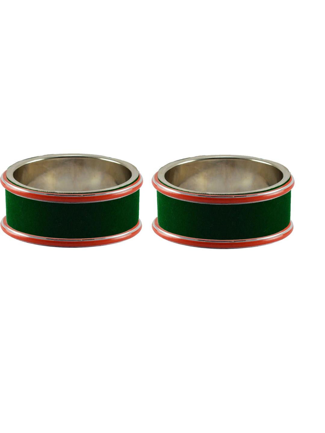 Vidhya Kangan Set Of 2 Green Kada Bangles