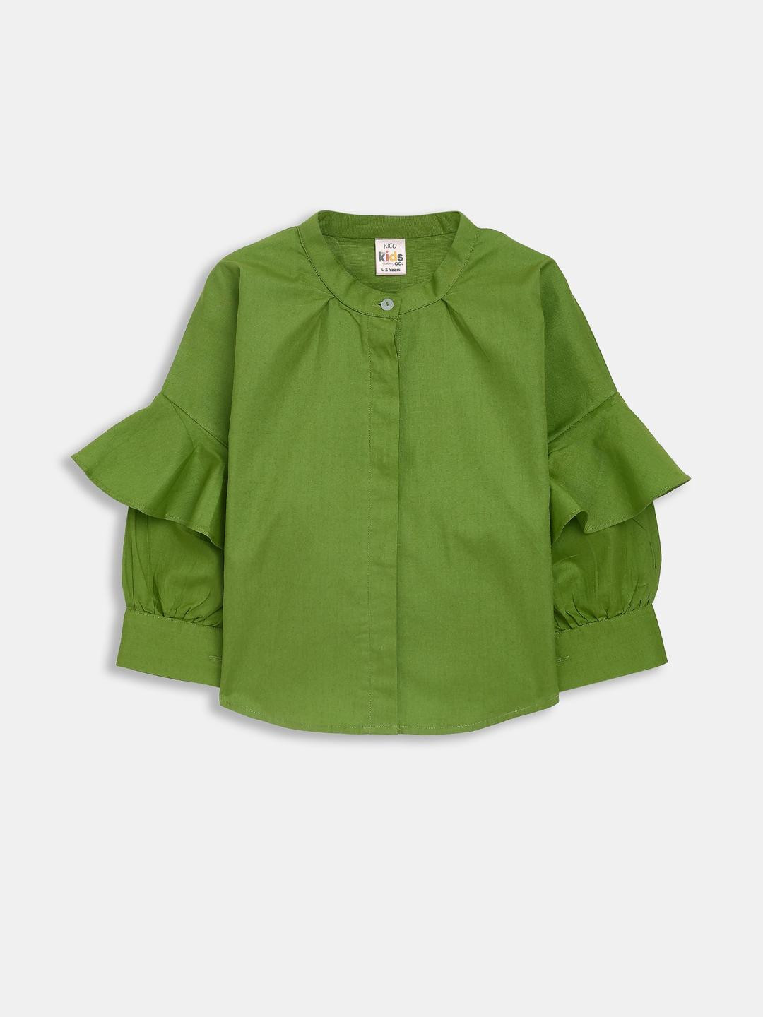 KICO Girls Meadow Tier Ruffle Shirt
