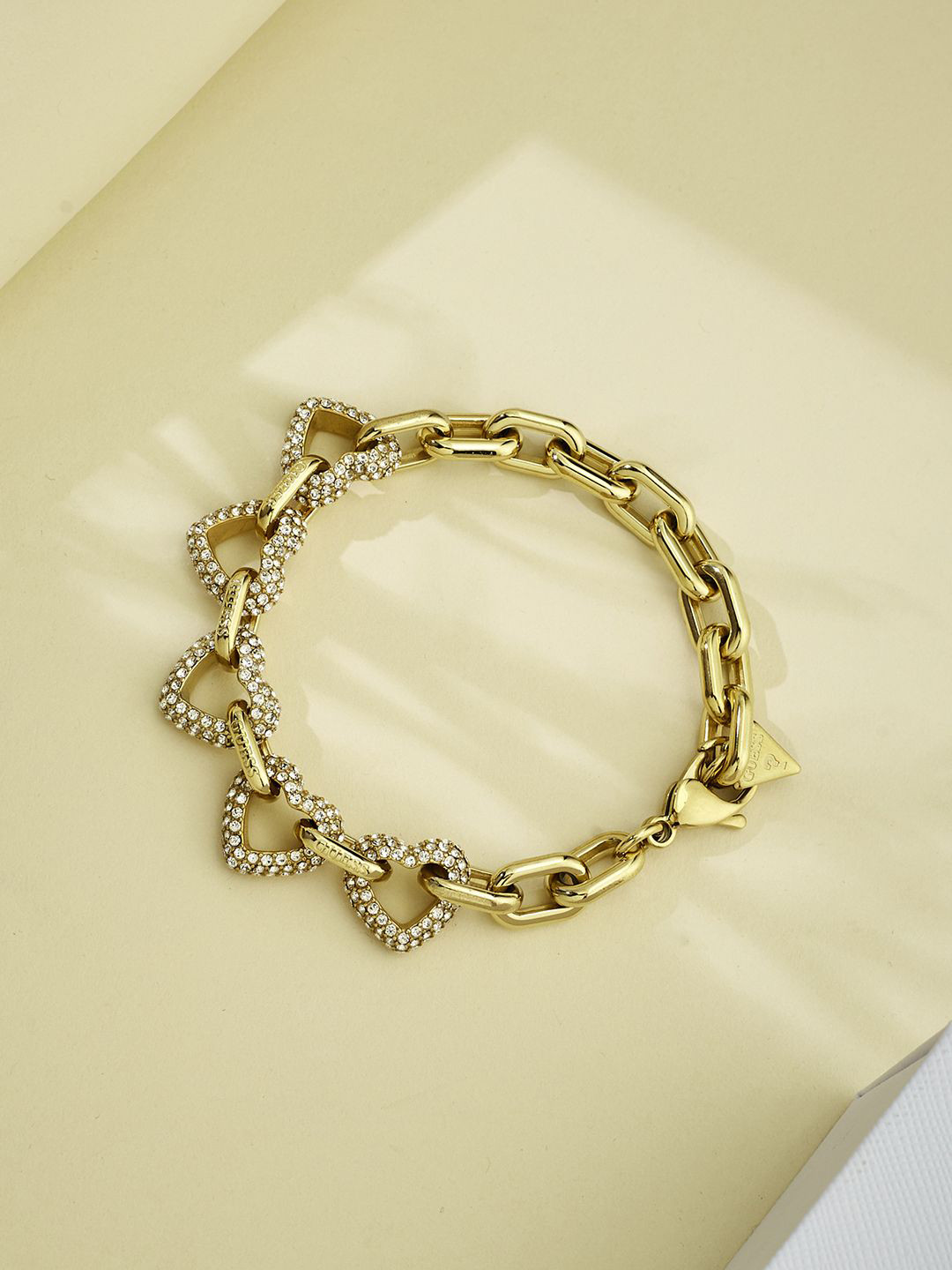 GUESS Women Beloved Gold-Plated Stainless Steel Bracelet