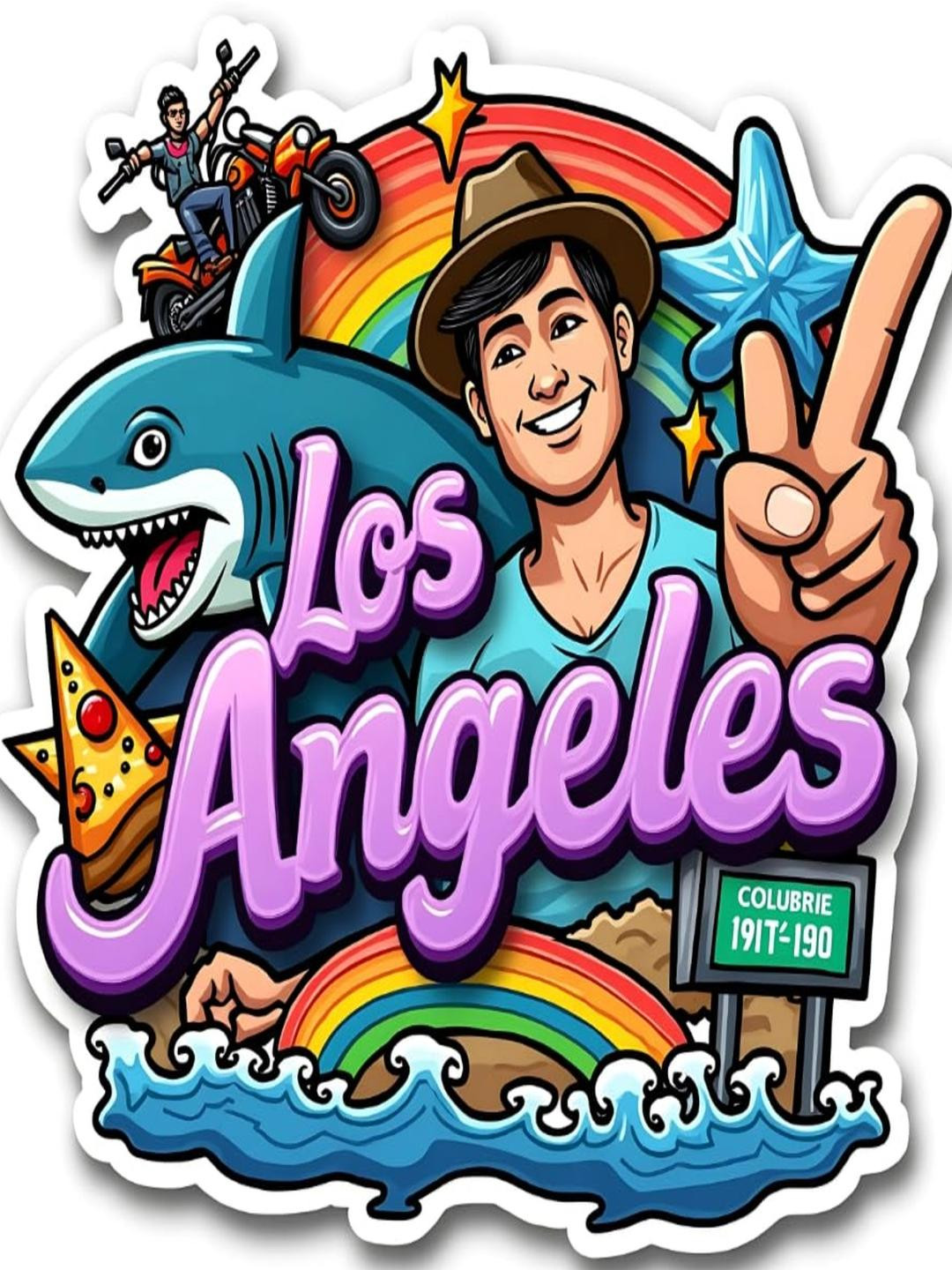 Los Angeles Country Theme Souvenir Wooden Refrigerator Stylish Fridge Magnet