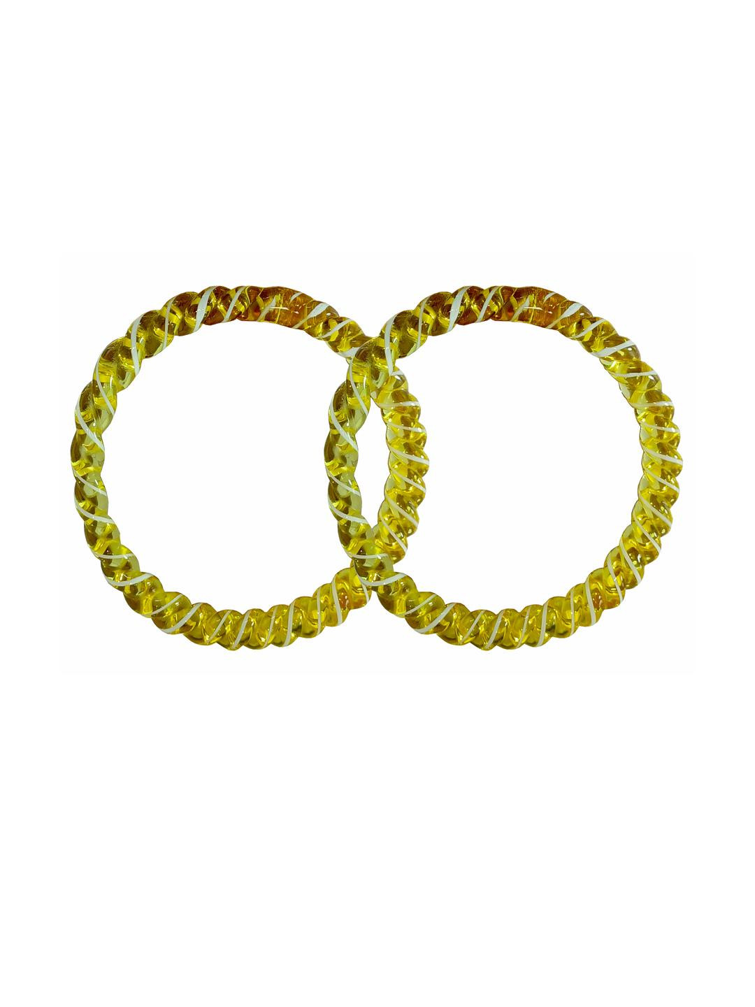 HALLO Yellow Plastic Bangle