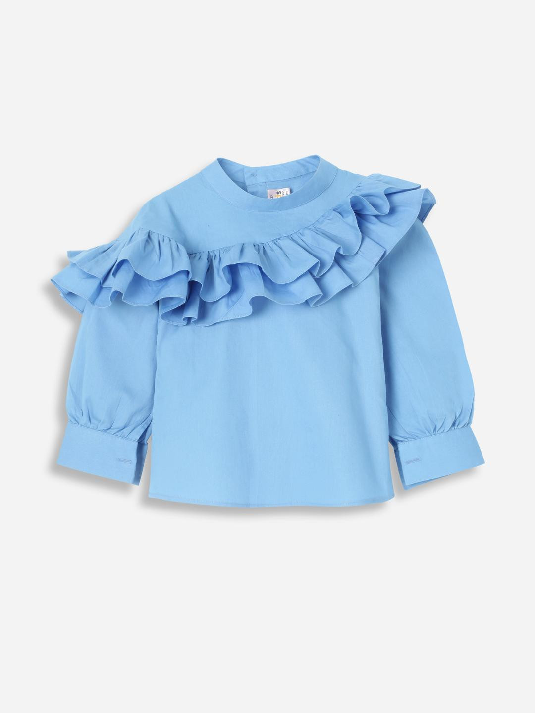 KICO Girls Ripple Ruffle Shirt