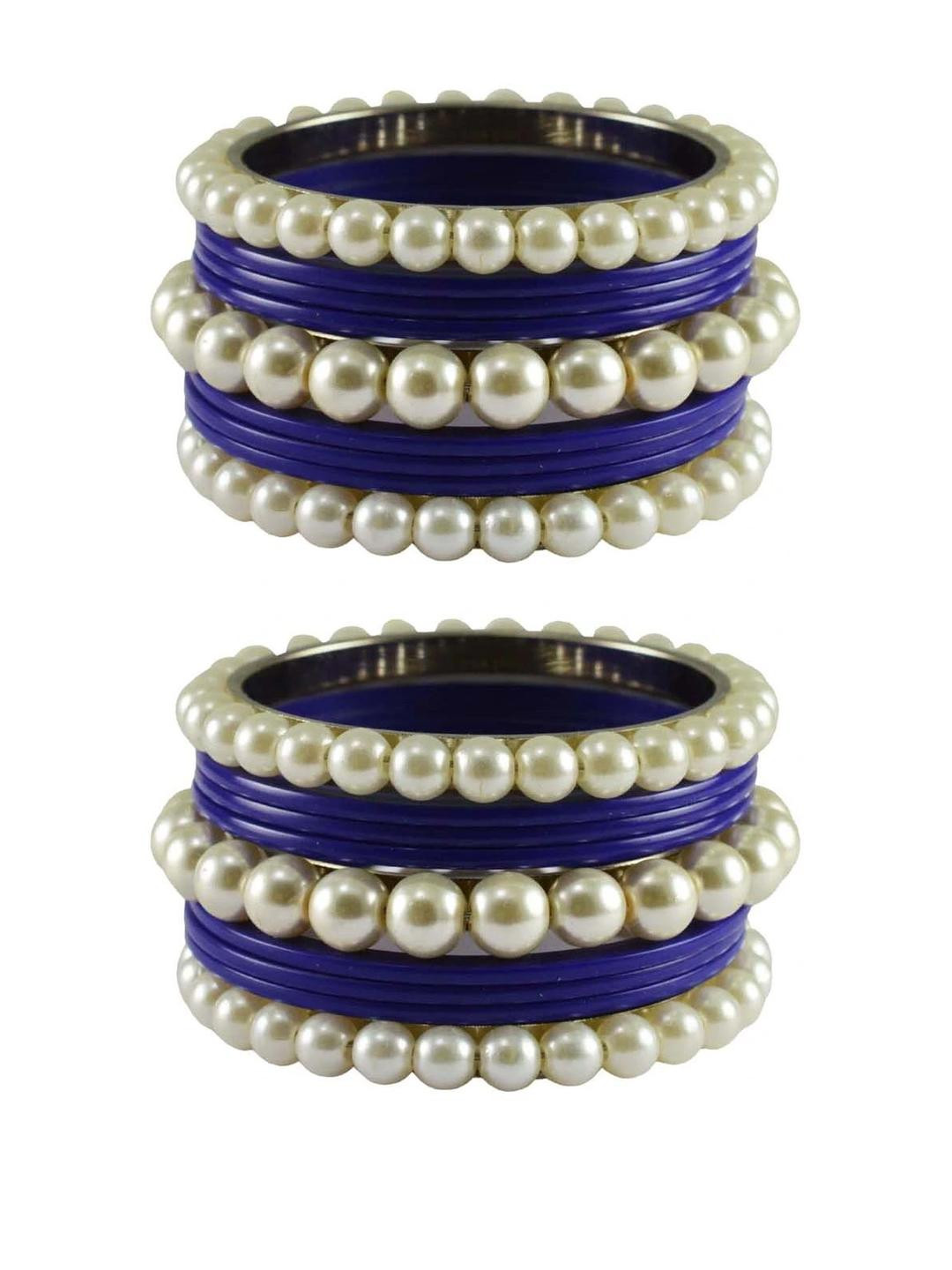 Vidhya Kangan Set of 18 Brass Beaded Bangles