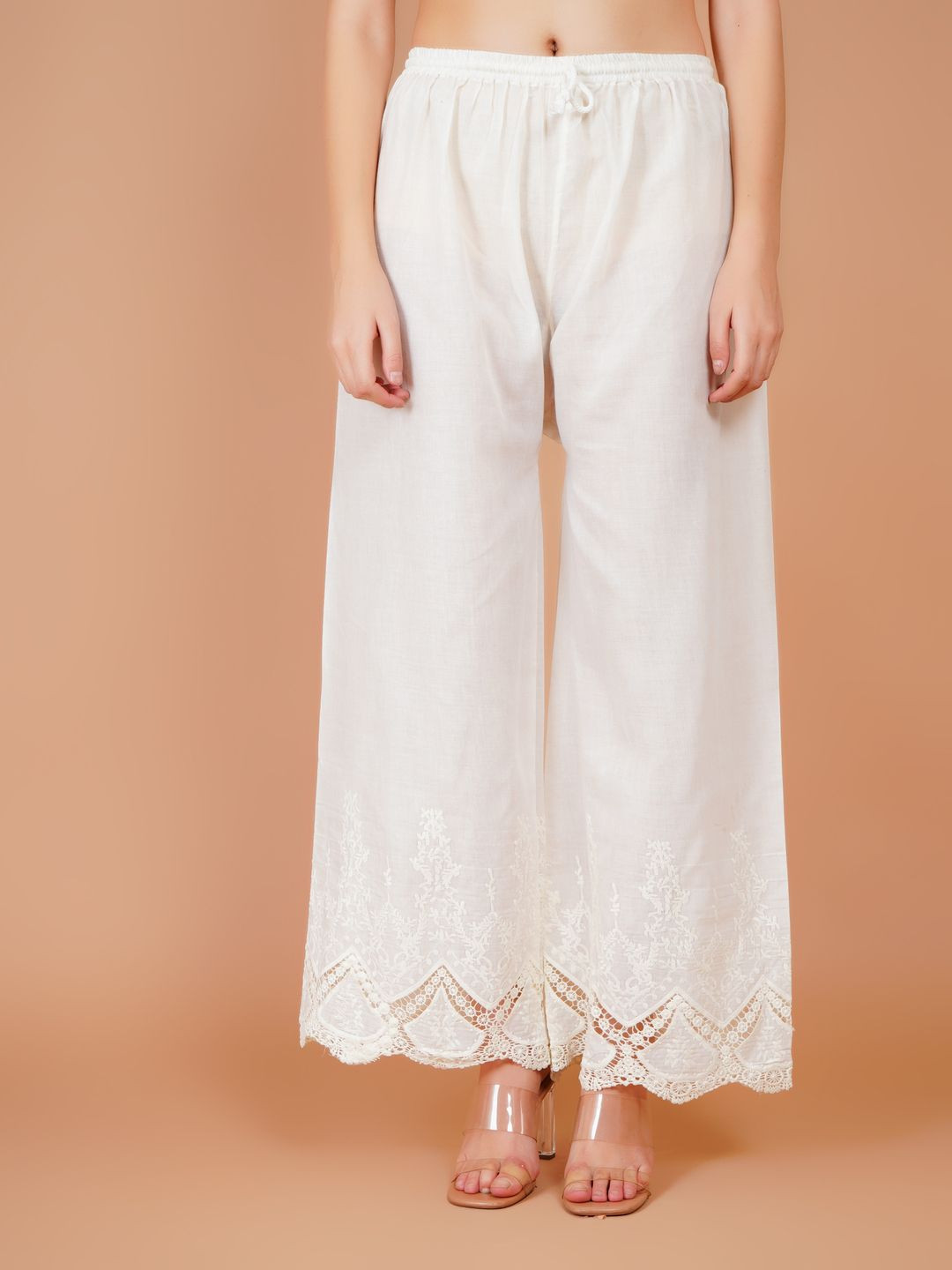 Karthav Fashion Women Embroidered Hem Cotton Design