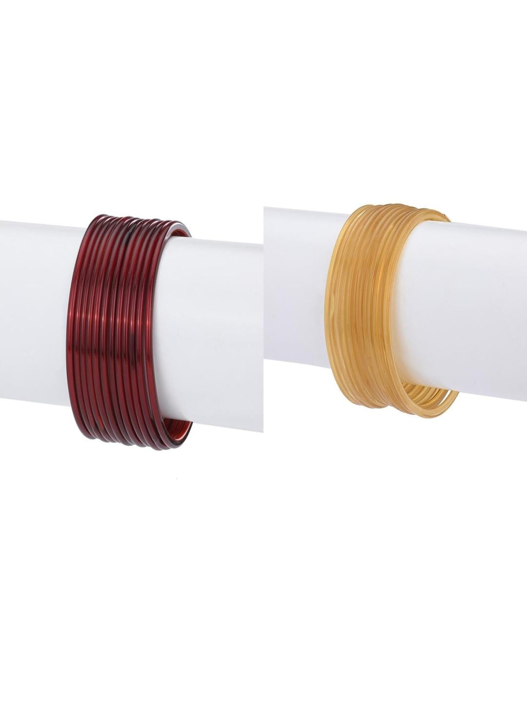 SOMIL Alloy  Set of 2 Glass Bangle