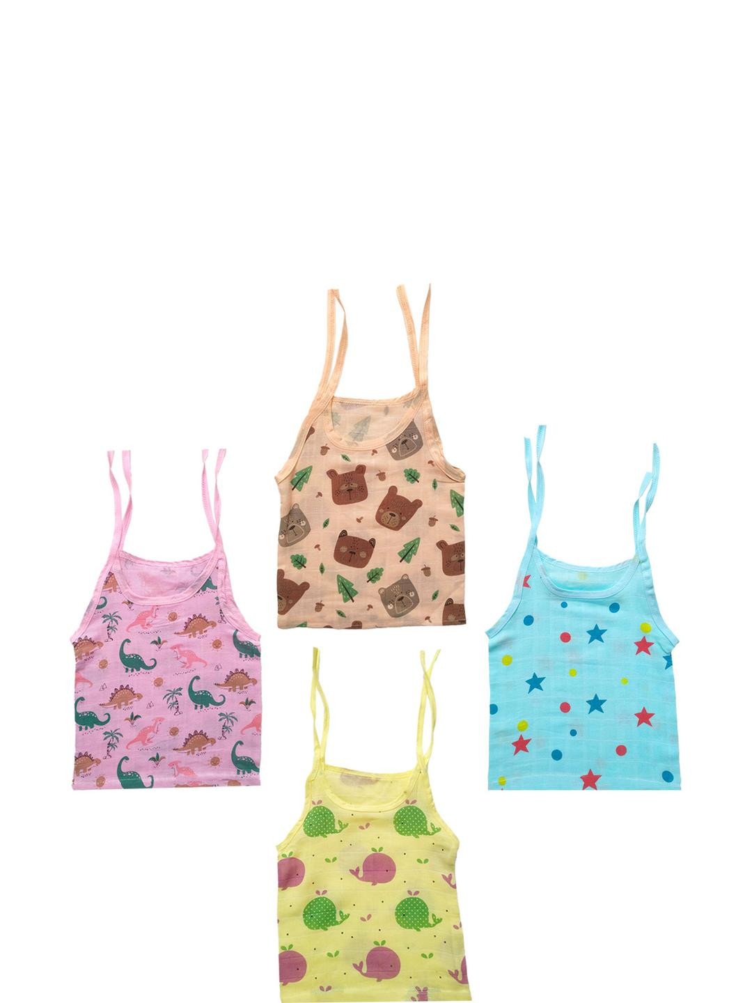 ARYA Kids Jabla Innerwear Vest - Pack Of 4