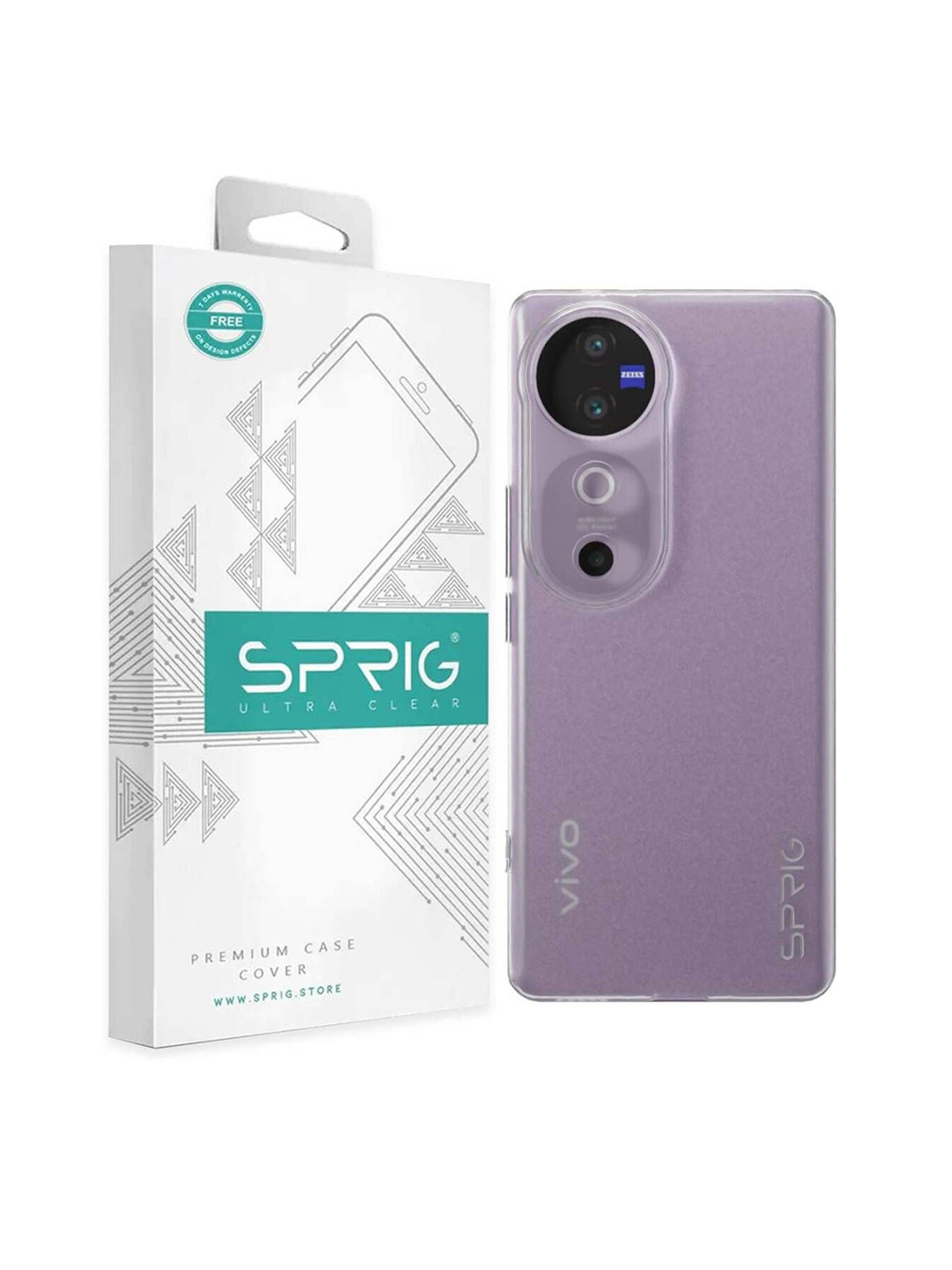 SPRIG vivo v40 Transparent UV Grade Back Cover