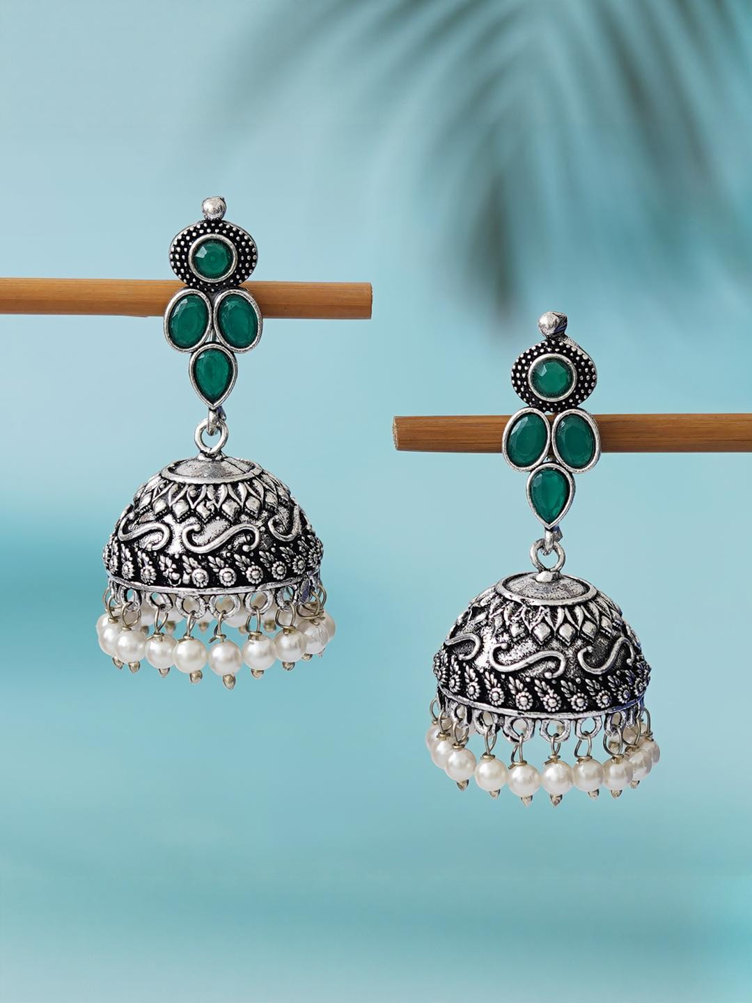 Privaanshi Silver-Plated Brass Earrings