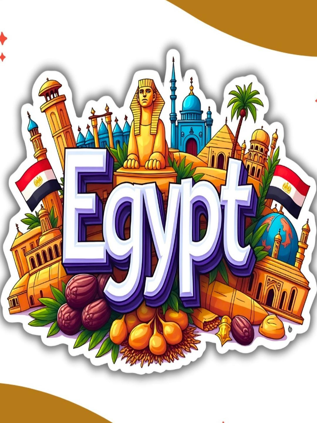 Egypt Country Theme Souvenir Wooden Refrigerator Stylish Fridge Magnet