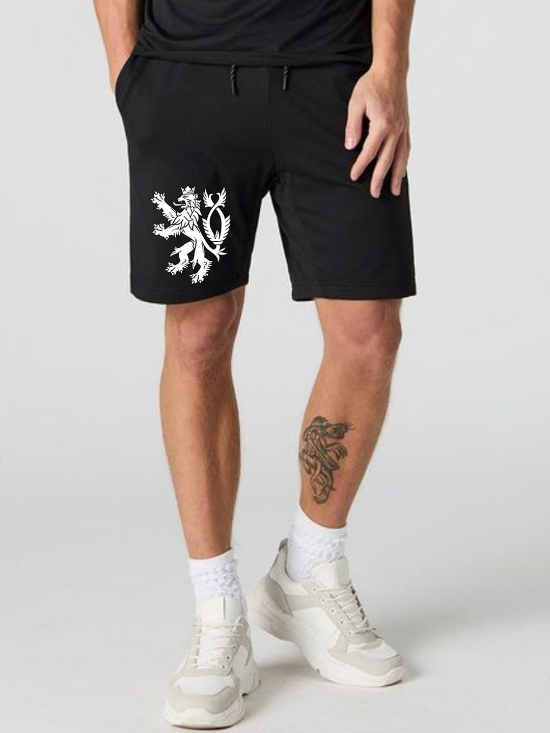 FABSTIEVE Trendy King Men Graphic Printed Low-Rise Regular Fit Cotton Shorts