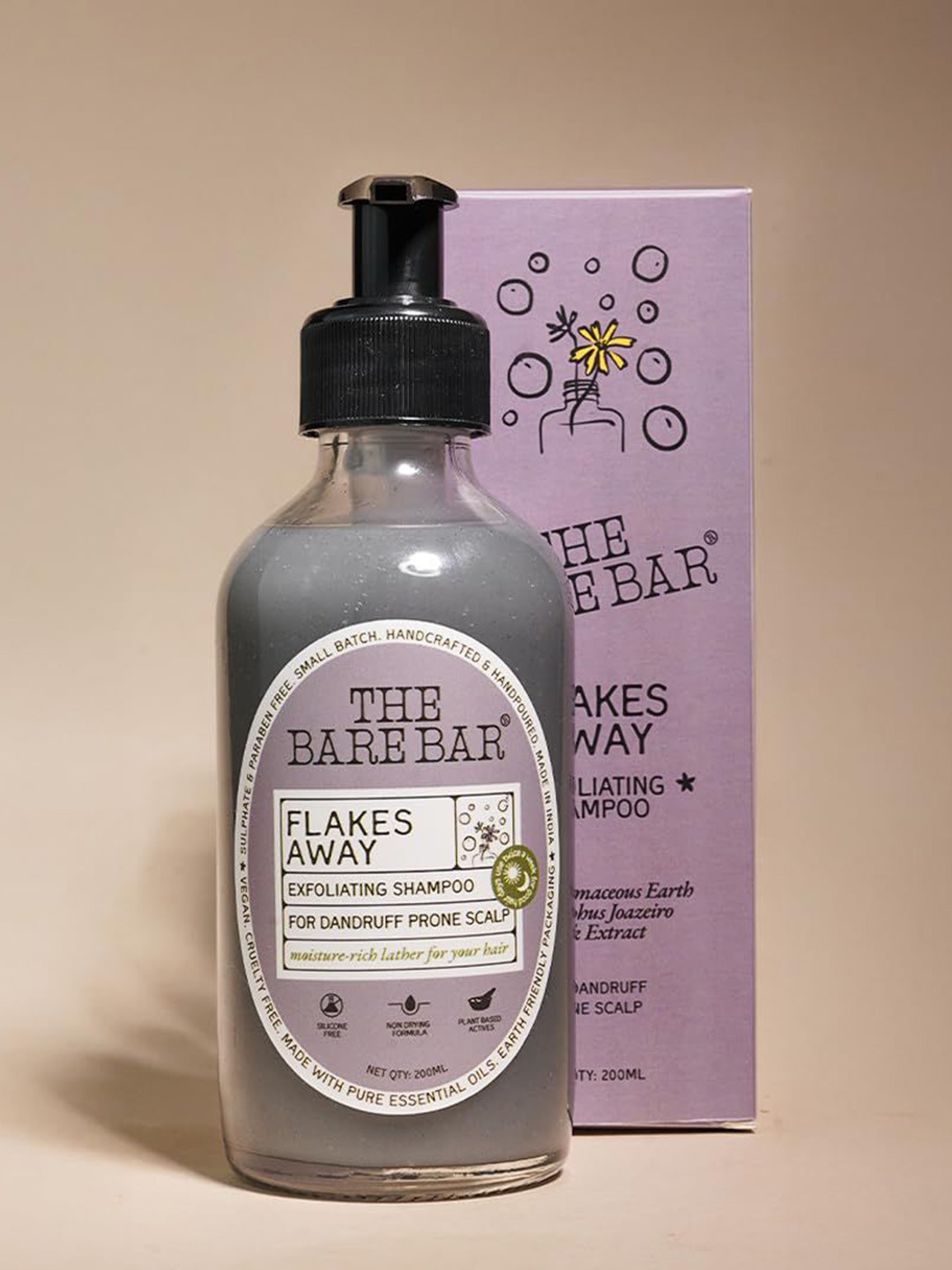 The Bare Bar Flakes Away Exfoliating Shampoo - 200 ml
