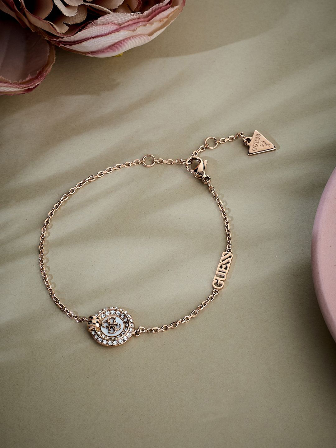 Guess Women Knot You Gold-Plated Stainless Steel Bracelet
