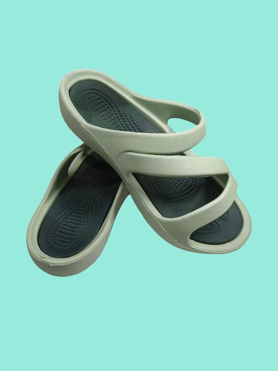 INDUS CLOUD Women Lime Green Sandals