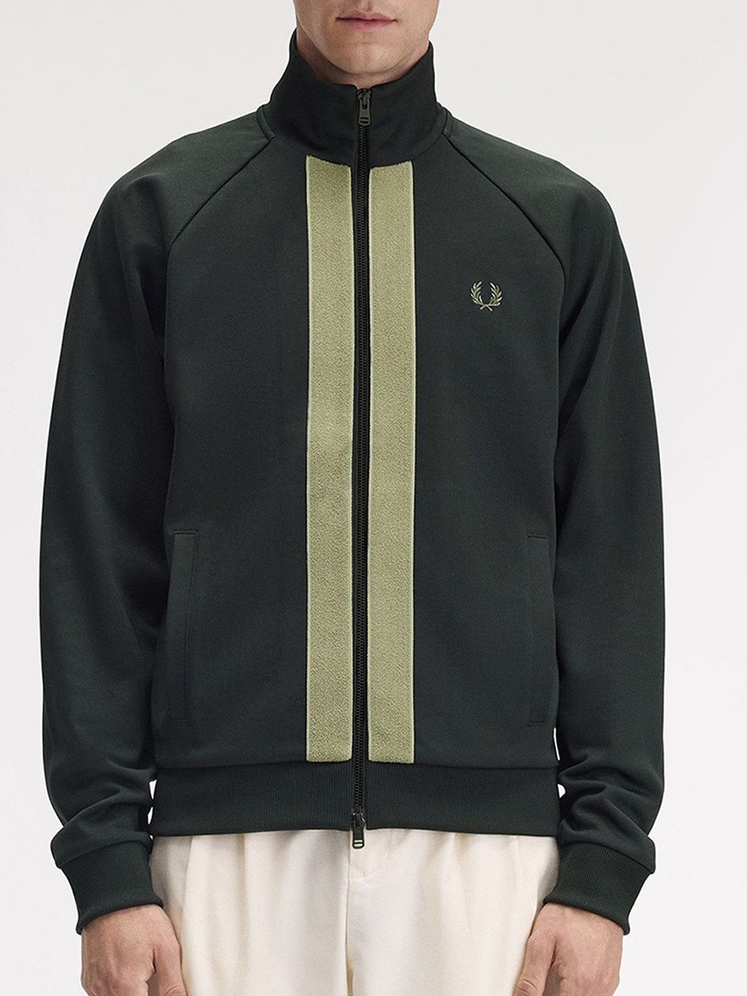 Fred Perry Men Mock Collar Solid Casual Sporty Jacket
