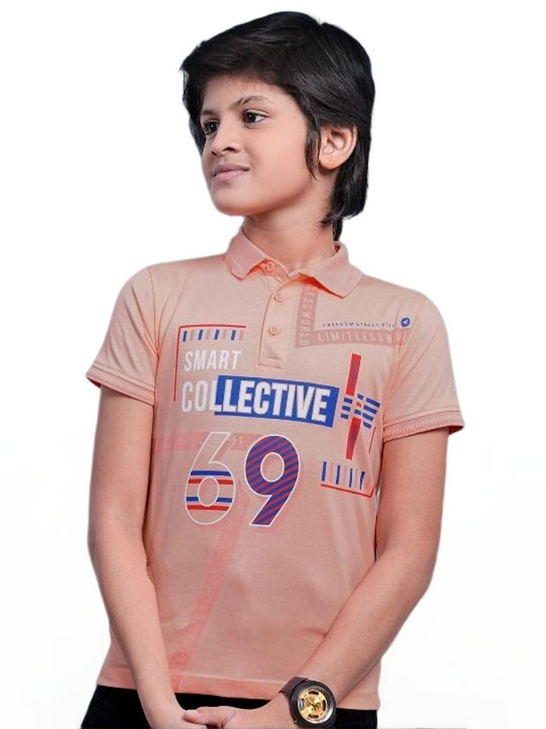 Little funky Boys Coral Tshirts