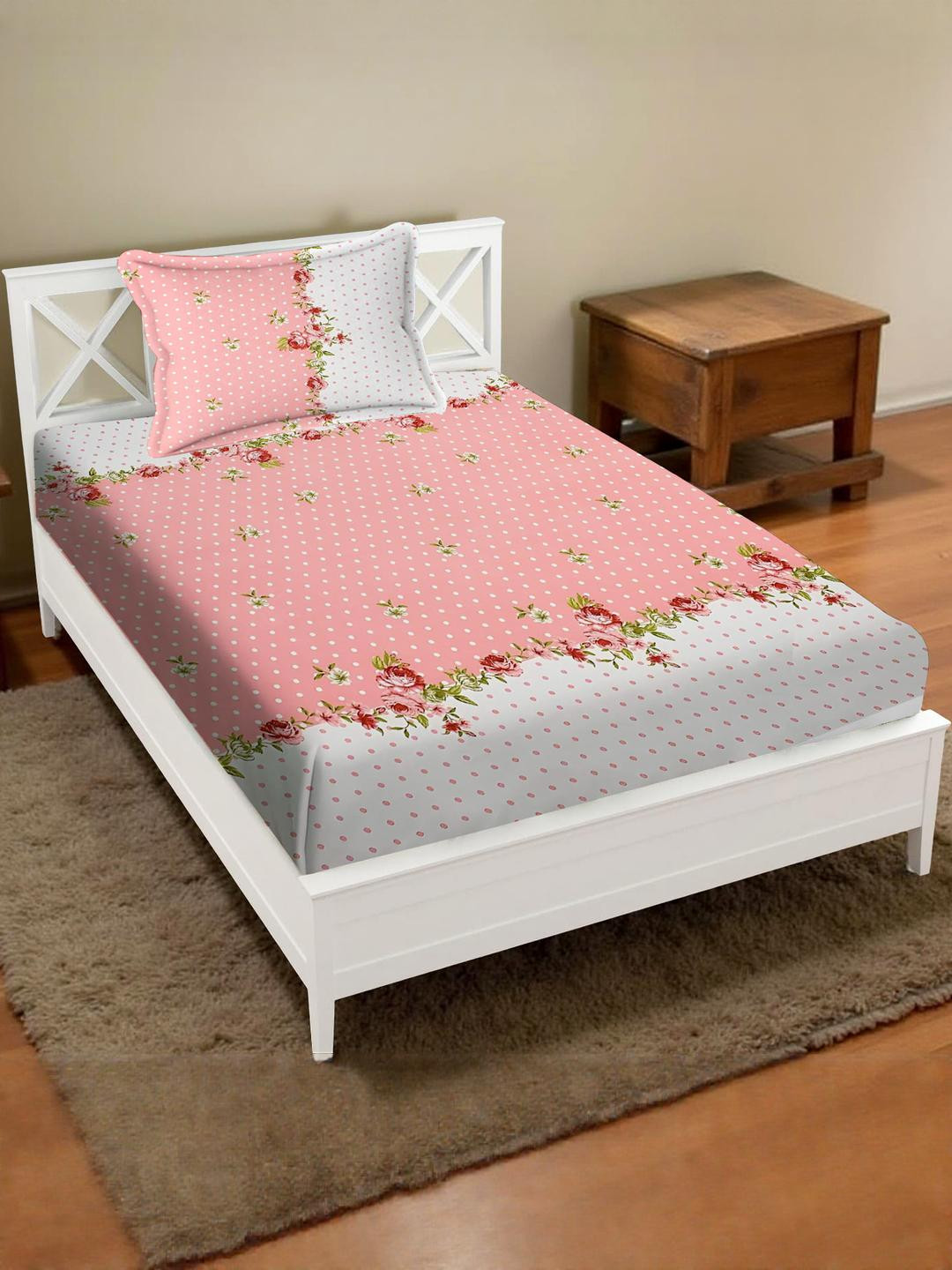 IVAZA Cotton Single Bedsheets