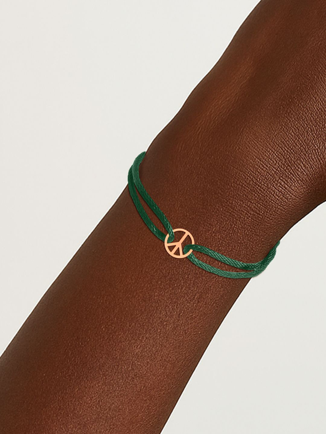 MINUTIAE Women Brass Handcrafted Rose Gold-Plated Cord Bracelet
