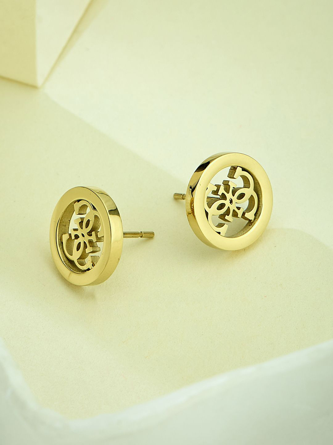 Women Studs Party Gold-Plated Stainless Steel Earrings