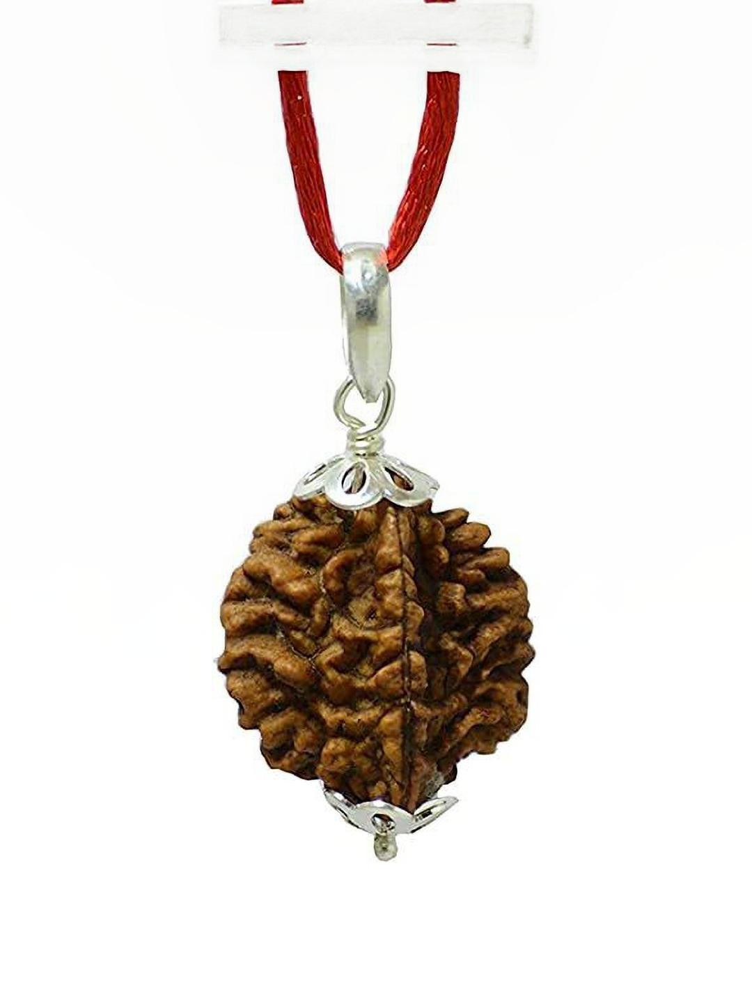 Divine souvenirs Silver-Plated Rudraksha Pendant