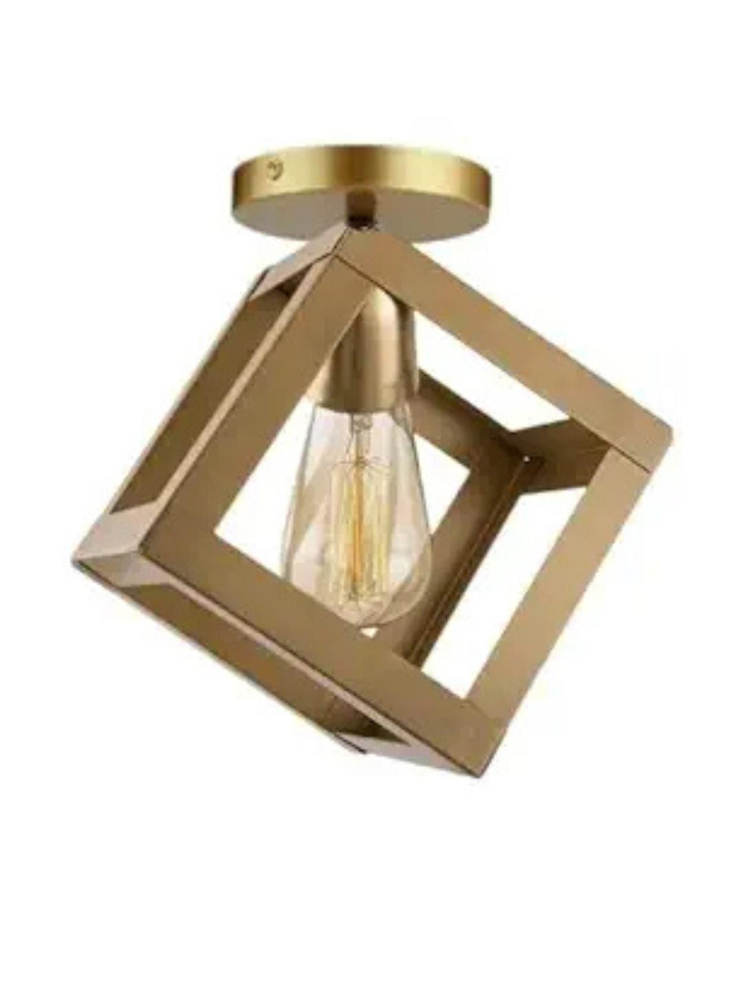 HomesElite Square Shape Wall Ceiling Light with Filament Bulb