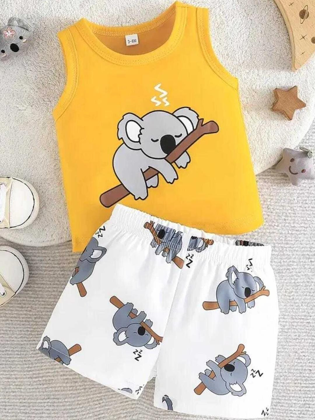 MUSNAH GARMENTS White Cotton Blend Clothing Set