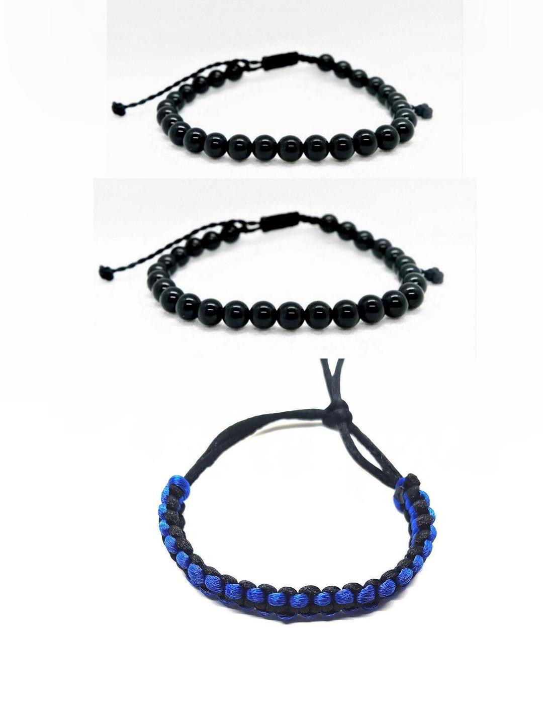 Dynamic Retail Global Men Drawstring Bracelets (Pack Of 3)