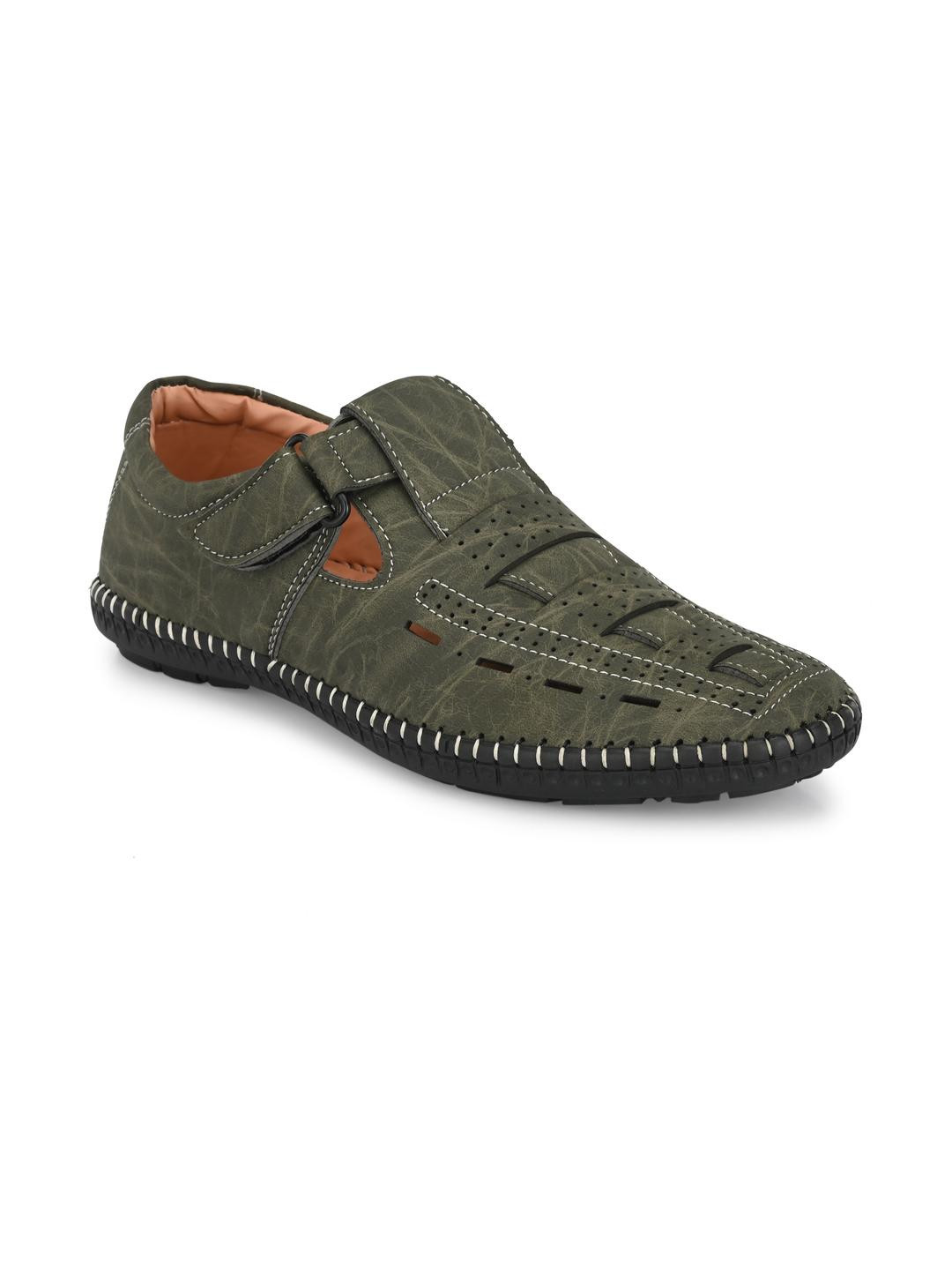 LAZY21 Men Olive Sandals
