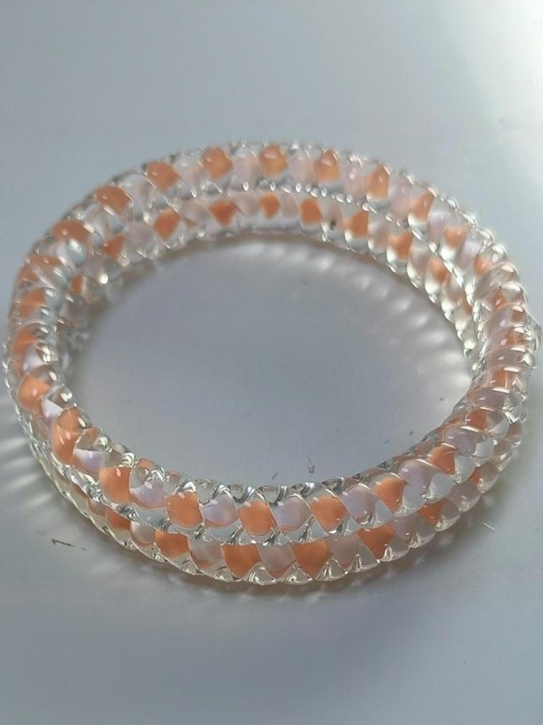 HALLO Peach Plastic Bangle