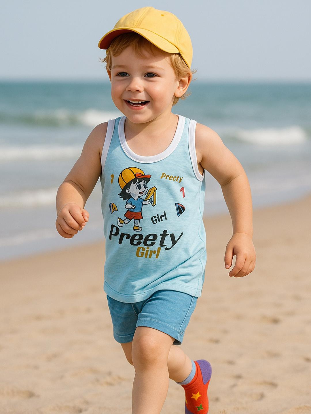 Cortica Pack of 6 Colorful Printed Vest Baniyan Cotton Inner wear