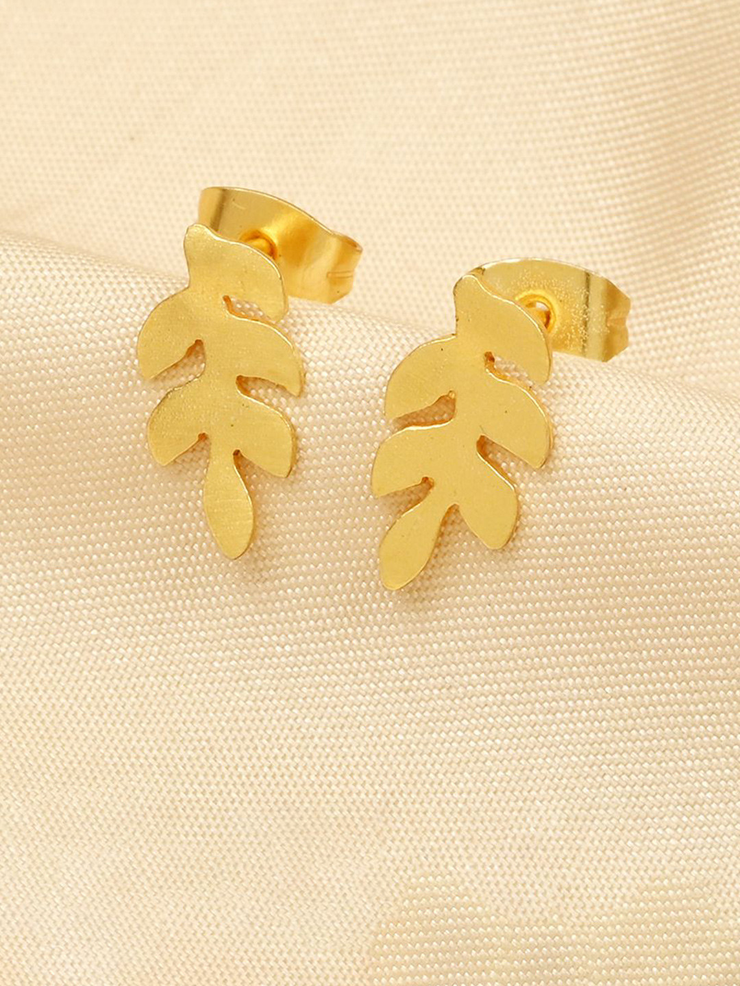 La Vita Gold Plated Contemporary Studs