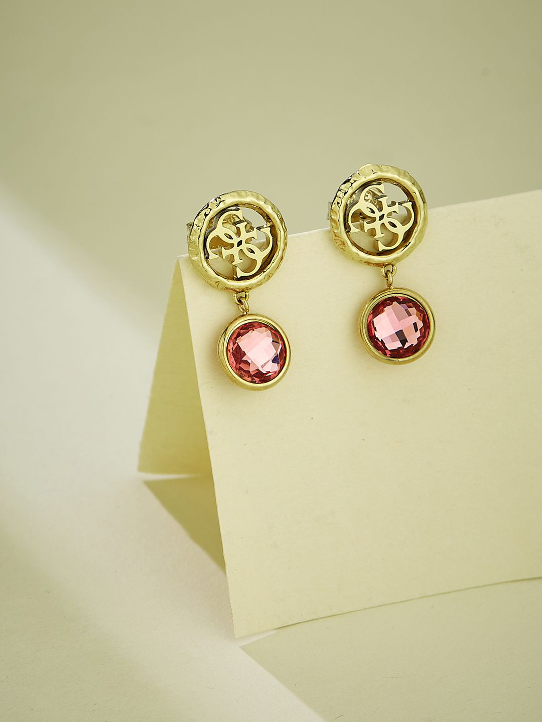 GUESS Women Petra Gold-Plated Stainless Steel Earrings