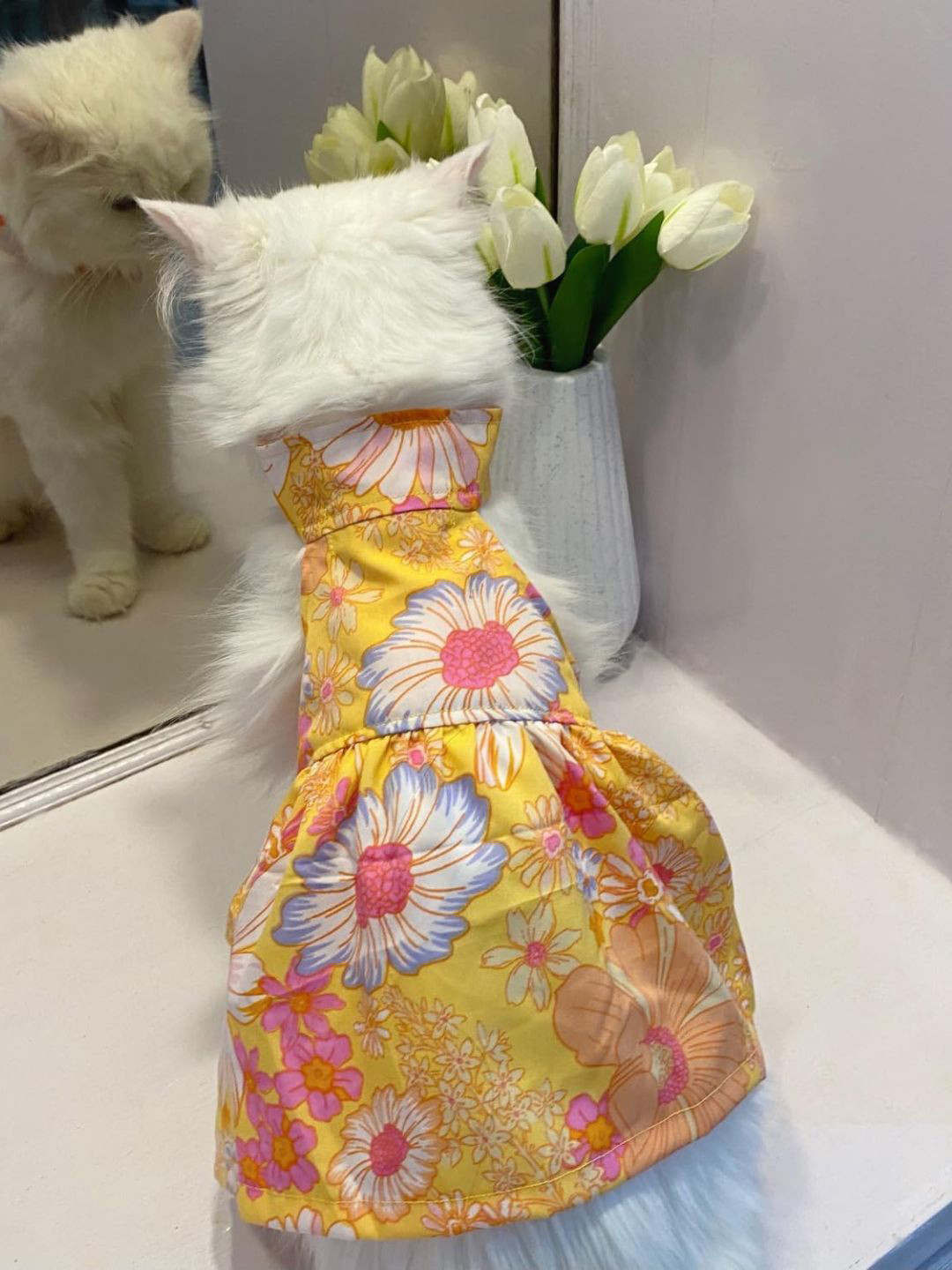 Lulala Floral Printed Skin Friendly Dog Frock Dress