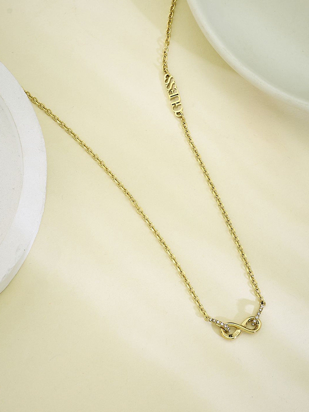 GUESS Women Gold-Plated Stainless Steel Necklace