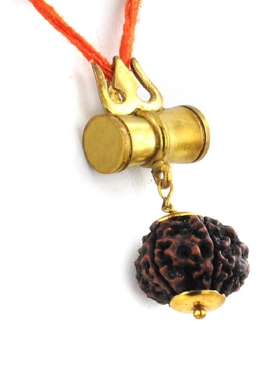 Divine souvenirs Rudraksha Brown Pendant