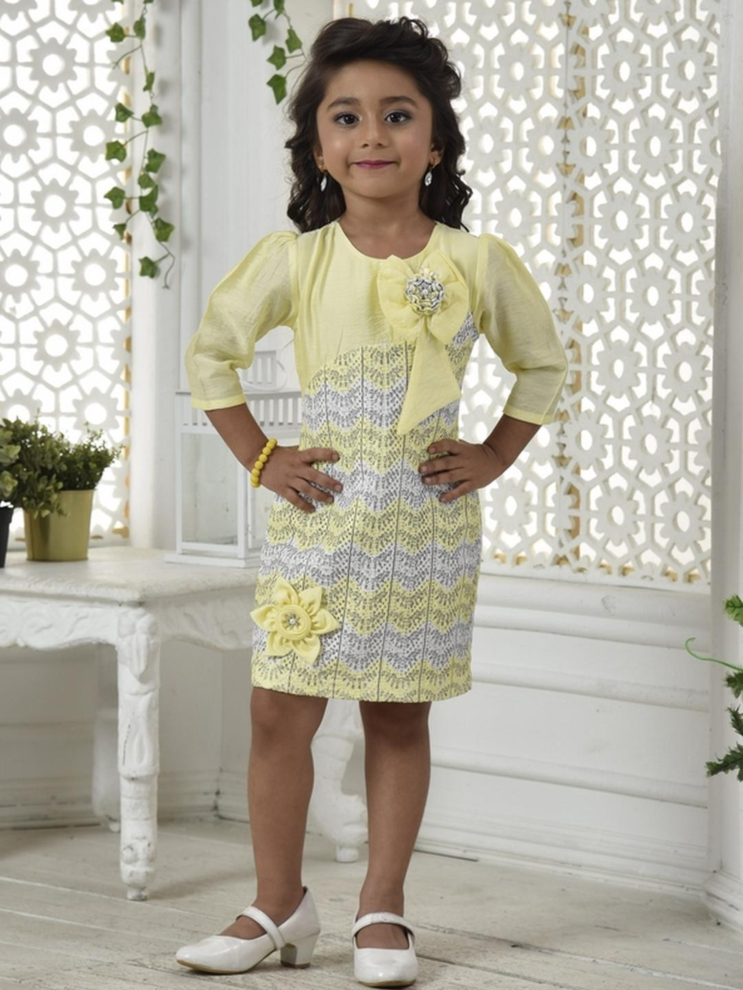 Be Kids Girls Yellow Dresses