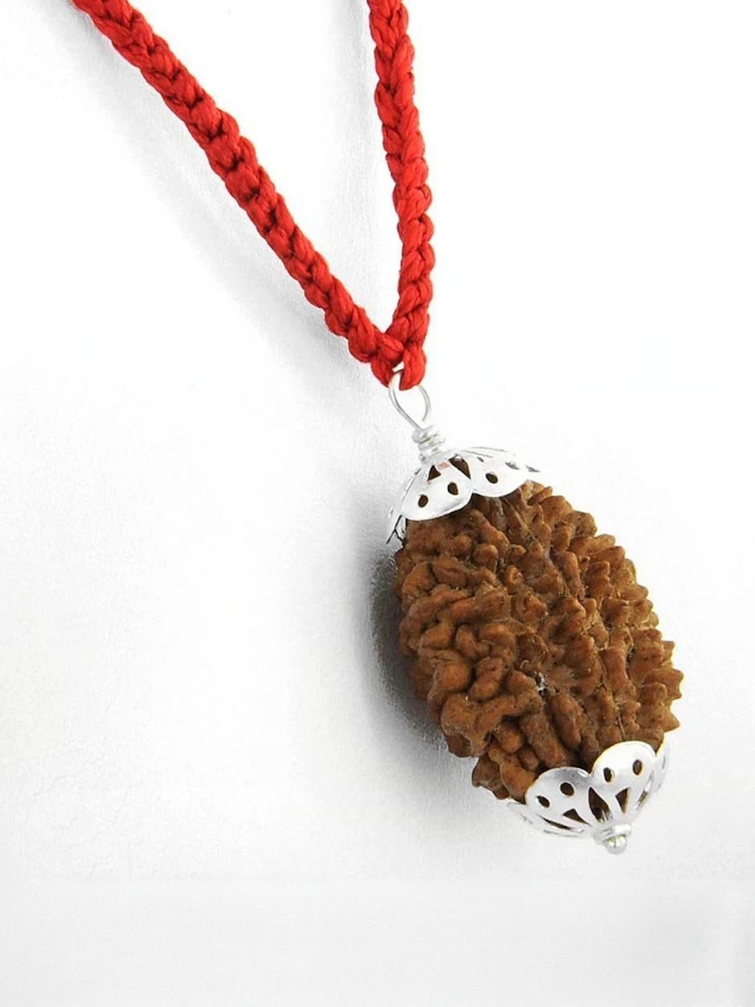 Divine souvenirs Silver-Plated Rudraksh Pendants