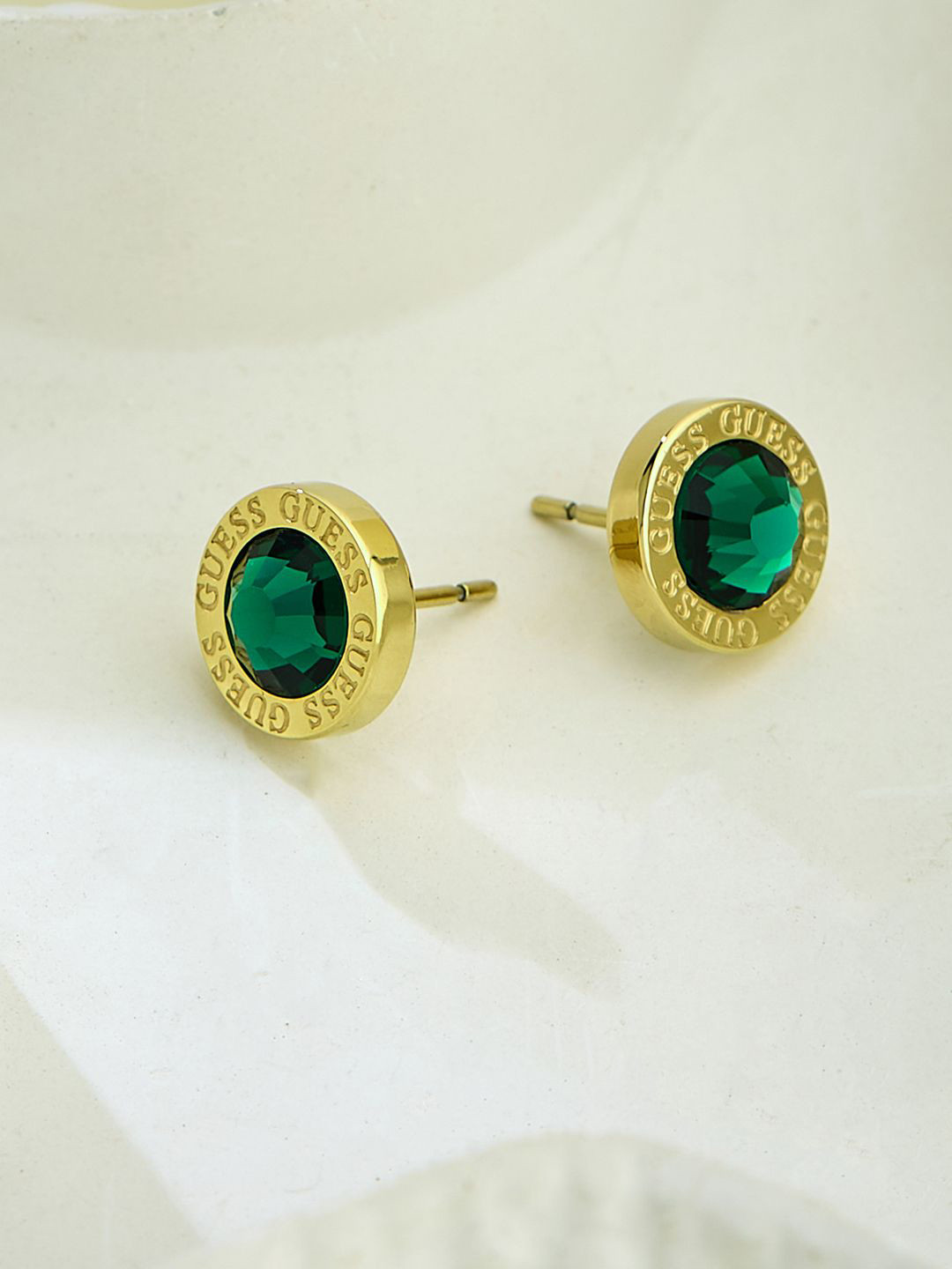 GUESS Women Color My Day Gold-Plated Stainless Steel Earrings