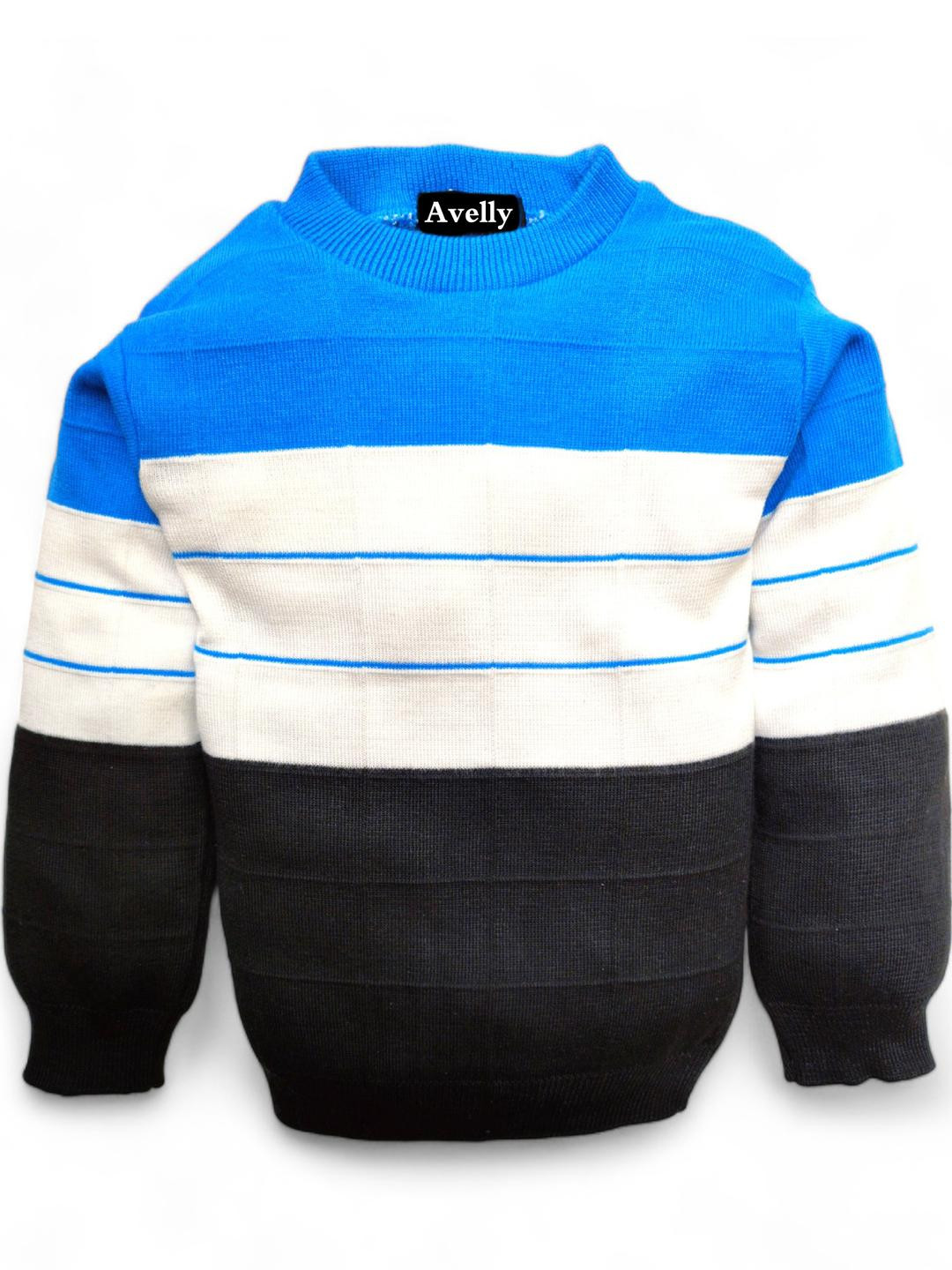 AVELLY Kids Striped Woollen Pullover