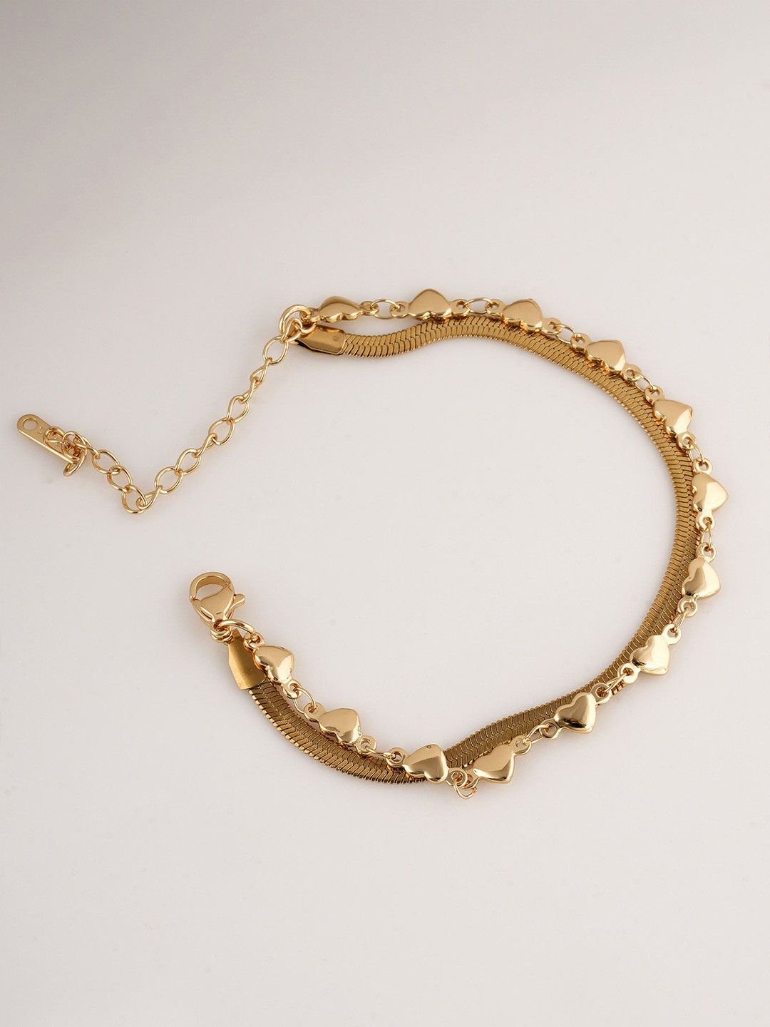 PALMONAS Women Gold-Plated Wraparound Bracelet